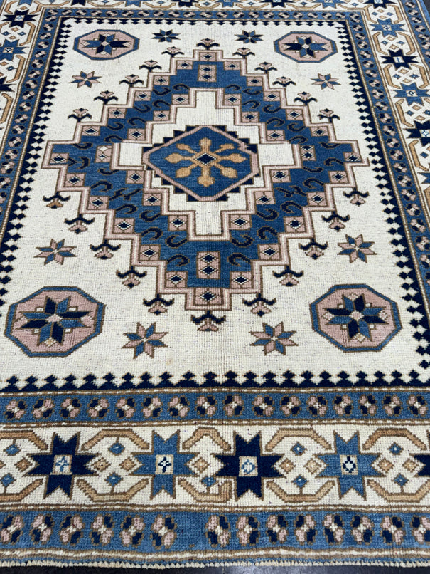 Turkish Vintage Rug 4'3" x 4'11" #24792