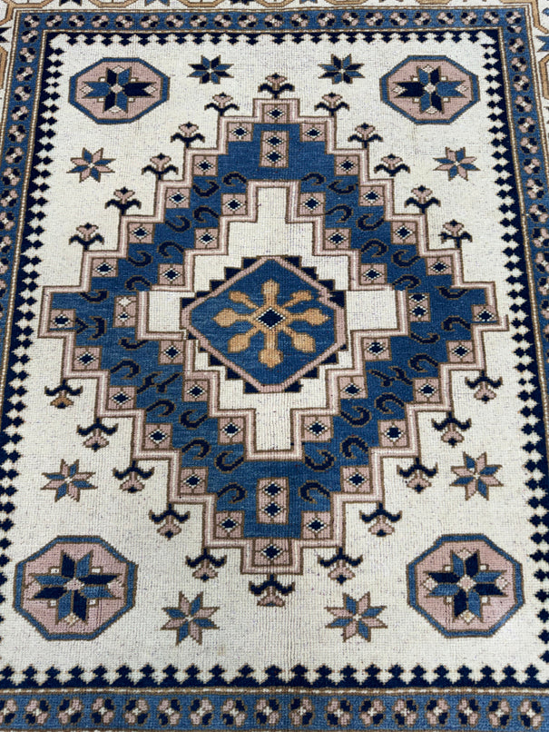 Turkish Vintage Rug 4'3" x 4'11" #24792