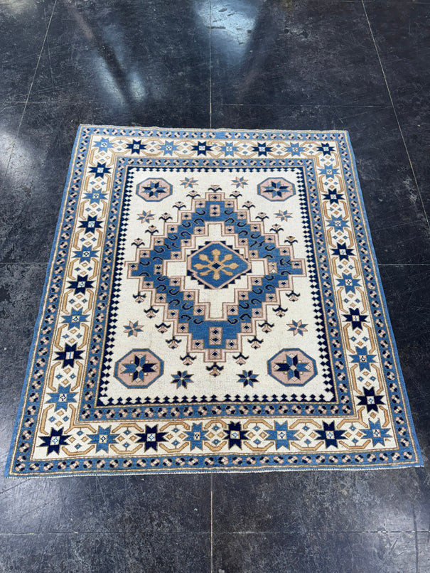 Turkish Vintage Rug 4'3" x 4'11" #24792