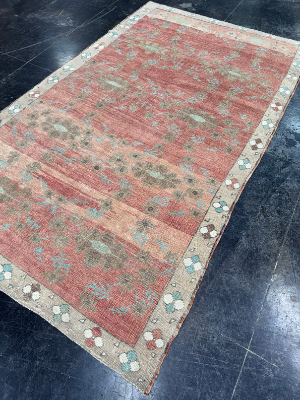 Turkish Vintage Rug 4'6" x 7'10" #24790