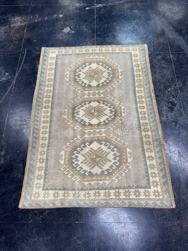 Turkish Vintage Rug 4'4" x 6' #24786