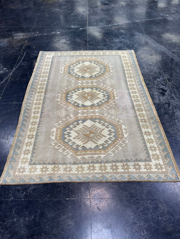 Turkish Vintage Rug 4'4" x 6' #24786