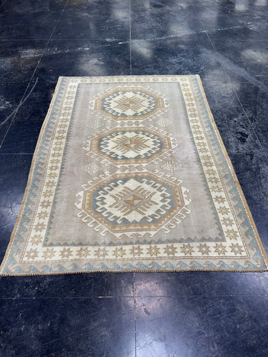 Turkish Vintage Rug 4'4" x 6' #24786