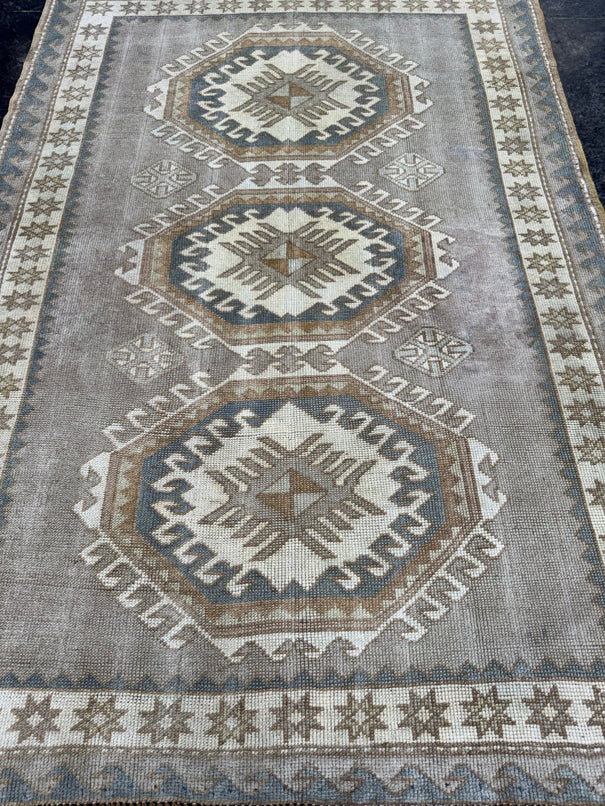 Turkish Vintage Rug 4'4" x 6' #24786