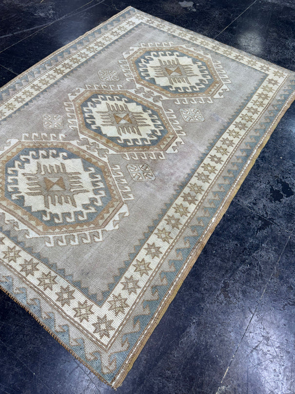 Turkish Vintage Rug 4'4" x 6' #24786
