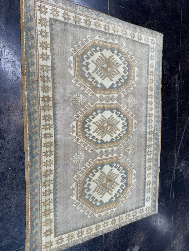 Turkish Vintage Rug 4'4" x 6' #24786