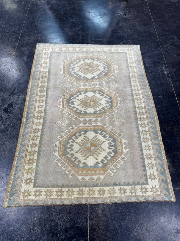 Turkish Vintage Rug 4'4" x 6' #24786