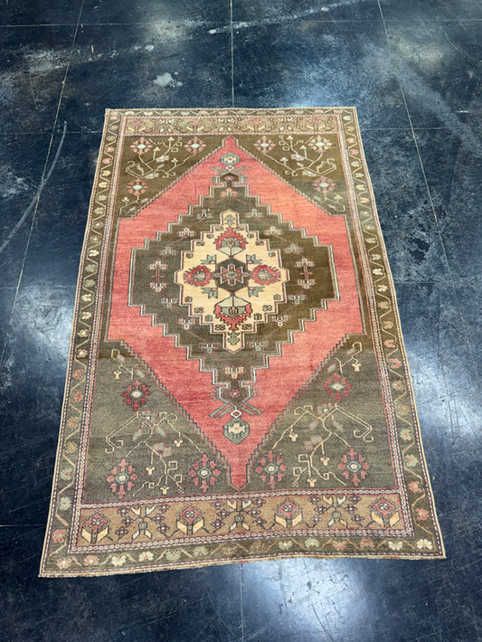Turkish Vintage Rug 4'3" x 7' #24787