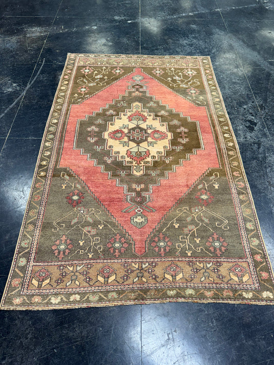 Turkish Vintage Rug 4'3" x 7' #24787