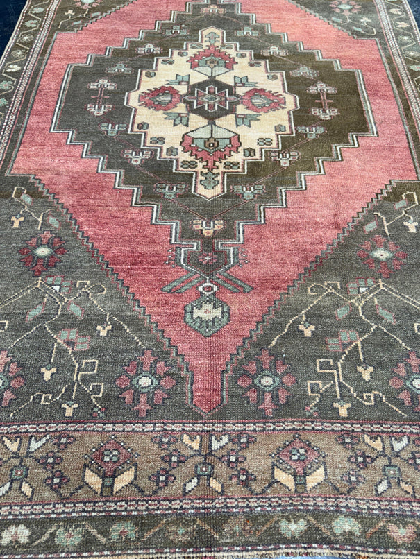 Turkish Vintage Rug 4'3" x 7' #24787