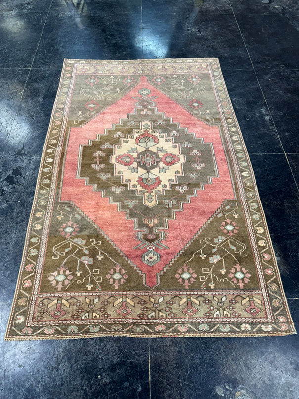 Turkish Vintage Rug 4'3" x 7' #24787