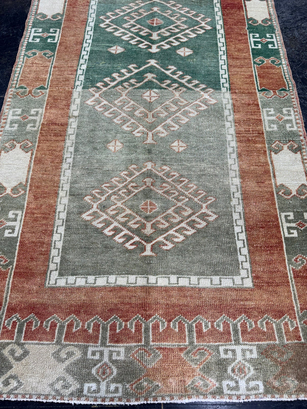Turkish Vintage Rug 3'4" x 6'2" #24784