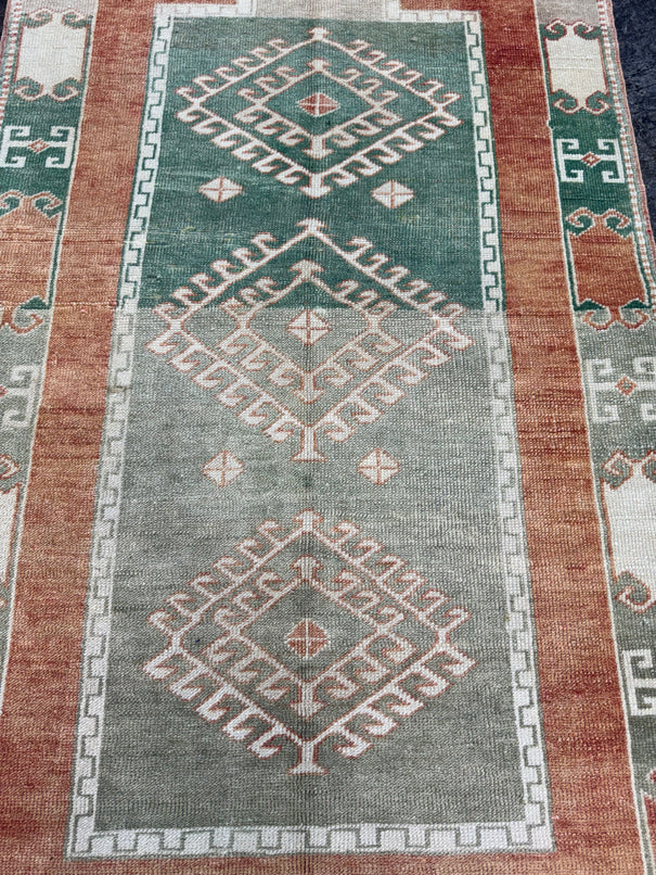 Turkish Vintage Rug 3'4" x 6'2" #24784