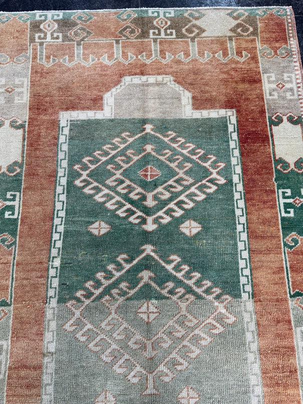 Turkish Vintage Rug 3'4" x 6'2" #24784