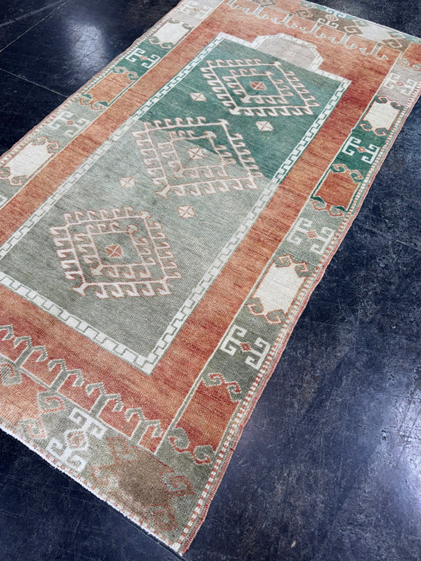 Turkish Vintage Rug 3'4" x 6'2" #24784