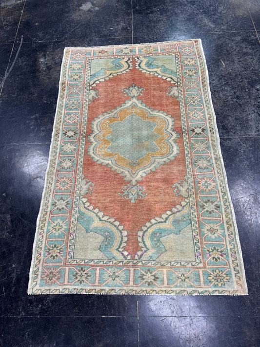 Turkish Vintage Rug 3'4" x 5'5" #24785