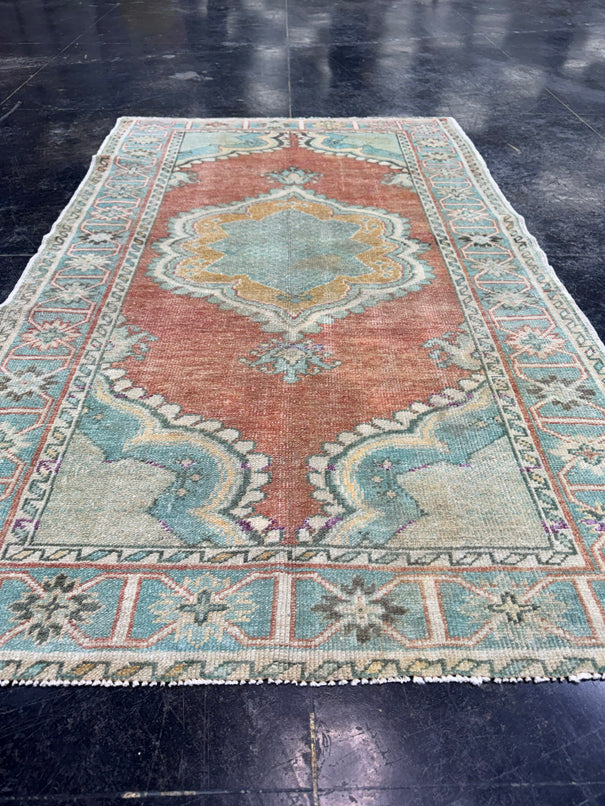 Turkish Vintage Rug 3'4" x 5'5" #24785