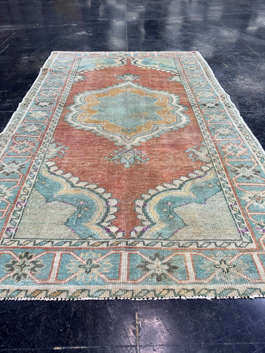 Turkish Vintage Rug 3'4" x 5'5" #24785