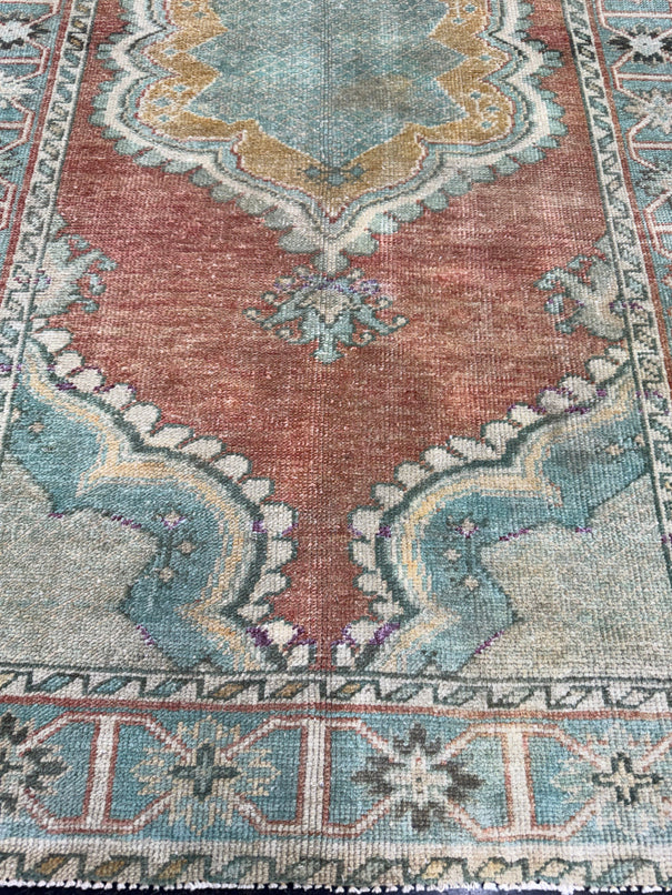 Turkish Vintage Rug 3'4" x 5'5" #24785