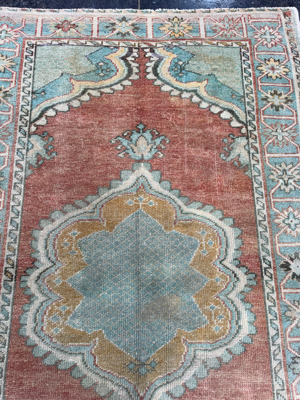 Turkish Vintage Rug 3'4" x 5'5" #24785