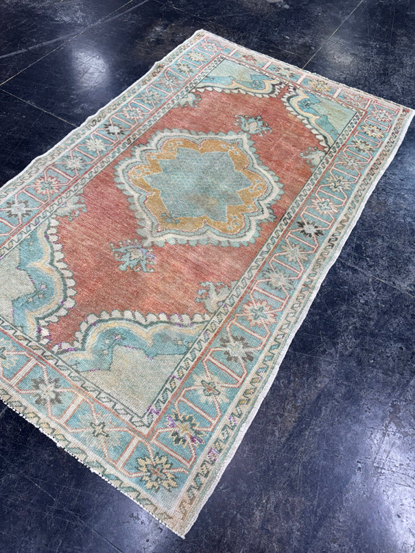Turkish Vintage Rug 3'4" x 5'5" #24785