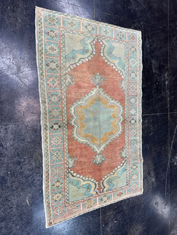 Turkish Vintage Rug 3'4" x 5'5" #24785