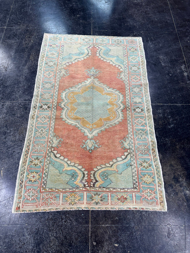 Turkish Vintage Rug 3'4" x 5'5" #24785