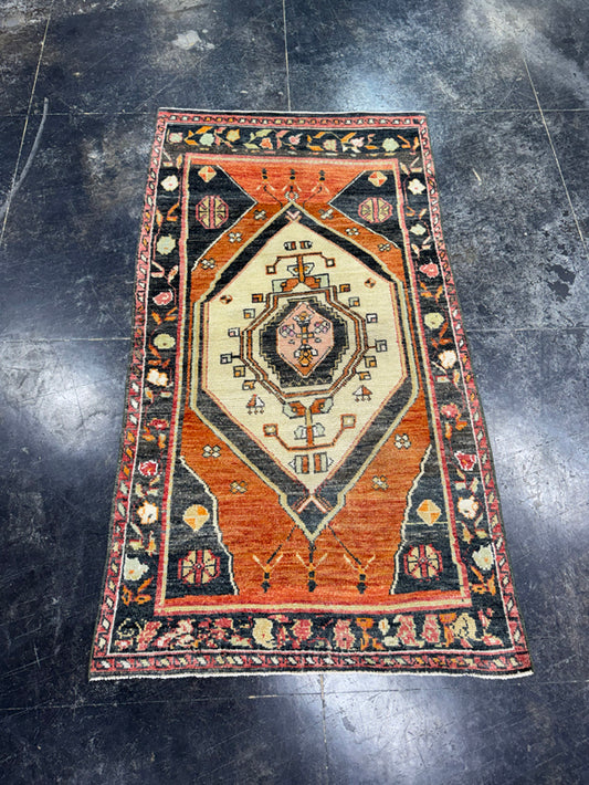 Turkish Vintage Rug 3'2" x 5'11" #24783