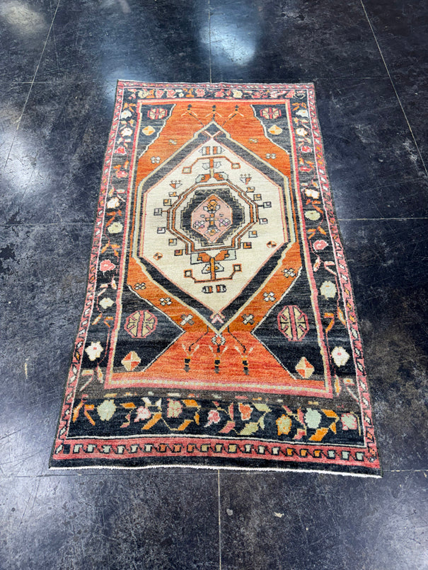 Turkish Vintage Rug 3'2" x 5'11" #24783