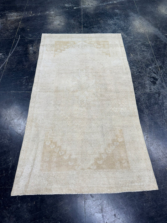 Turkish Vintage Rug 3'7" x 6'6" #24780