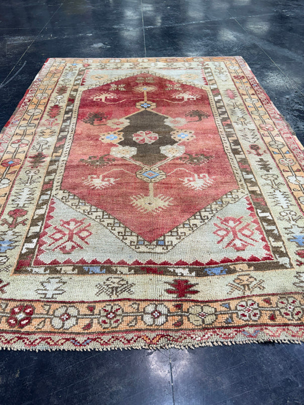 Turkish Vintage Rug 4'8" x 6'6" #24779