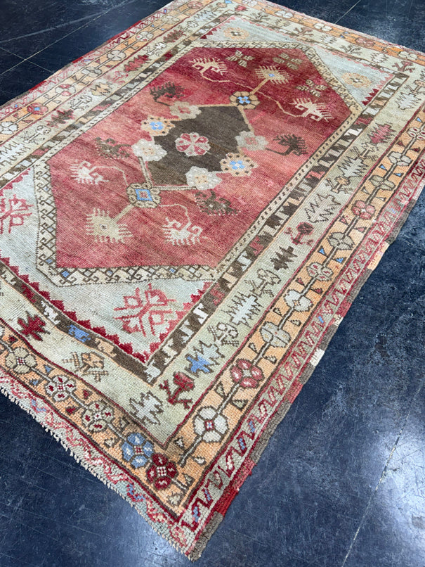 Turkish Vintage Rug 4'8" x 6'6" #24779