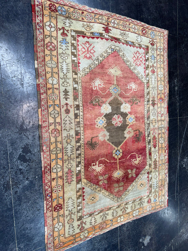 Turkish Vintage Rug 4'8" x 6'6" #24779