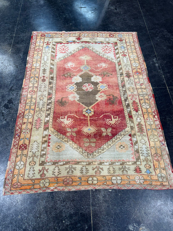 Turkish Vintage Rug 4'8" x 6'6" #24779