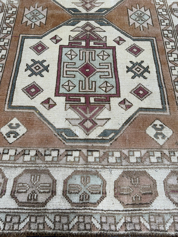 Turkish Vintage Rug 4'4" x 6'2" #24773
