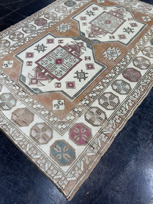 Turkish Vintage Rug 4'4" x 6'2" #24773