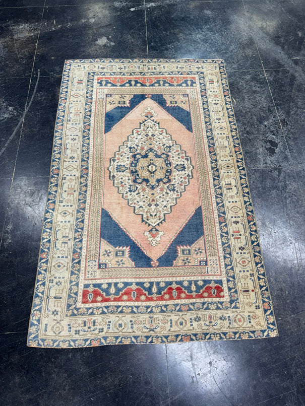Turkish Vintage Rug 4'2" x 6'10" #24770