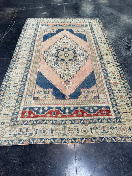 Turkish Vintage Rug 4'2" x 6'10" #24770