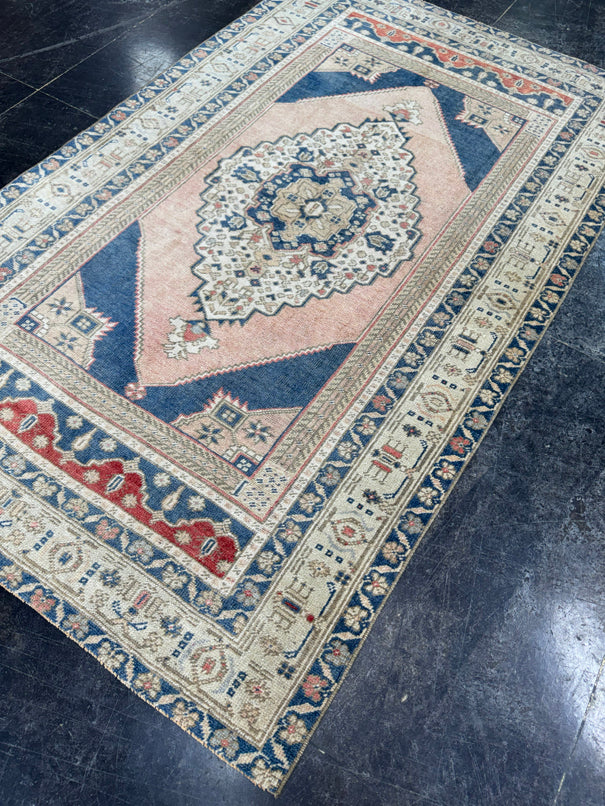 Turkish Vintage Rug 4'2" x 6'10" #24770