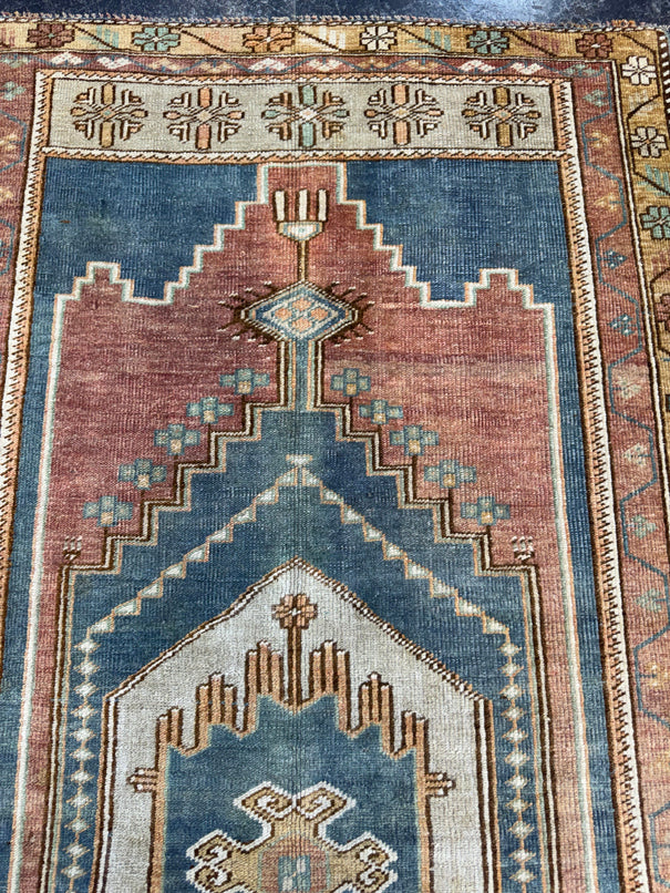 Turkish Vintage Rug 3'3" x 6'5" #24766