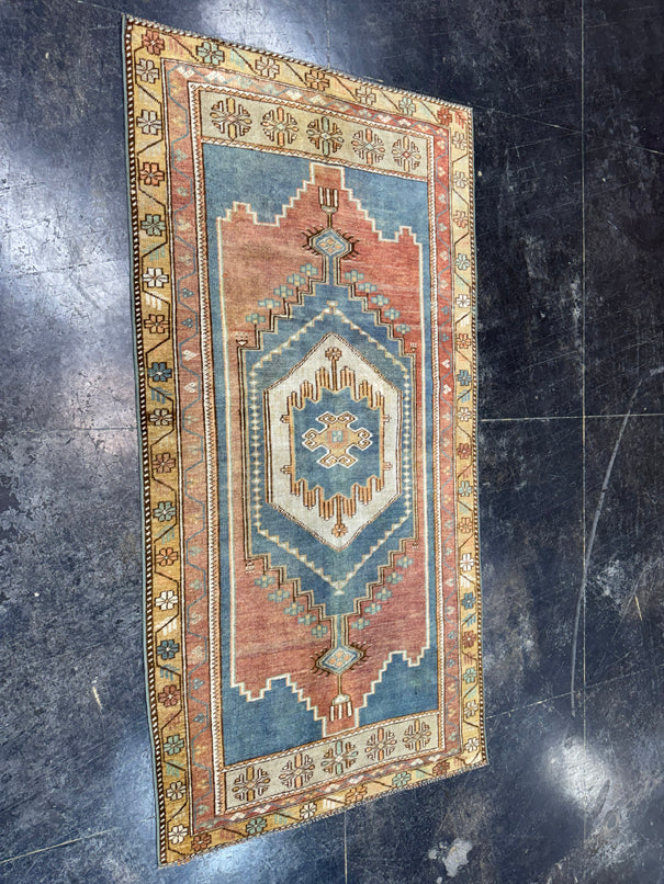 Turkish Vintage Rug 3'3" x 6'5" #24766