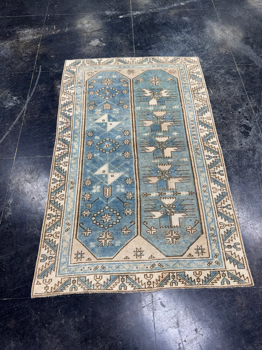 Turkish Vintage Rug 4'1" x 6'6" #24767