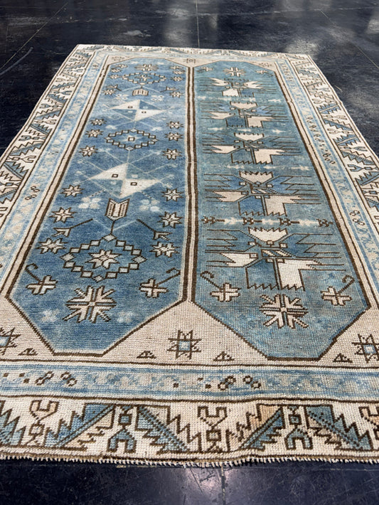 Turkish Vintage Rug 4'1" x 6'6" #24767