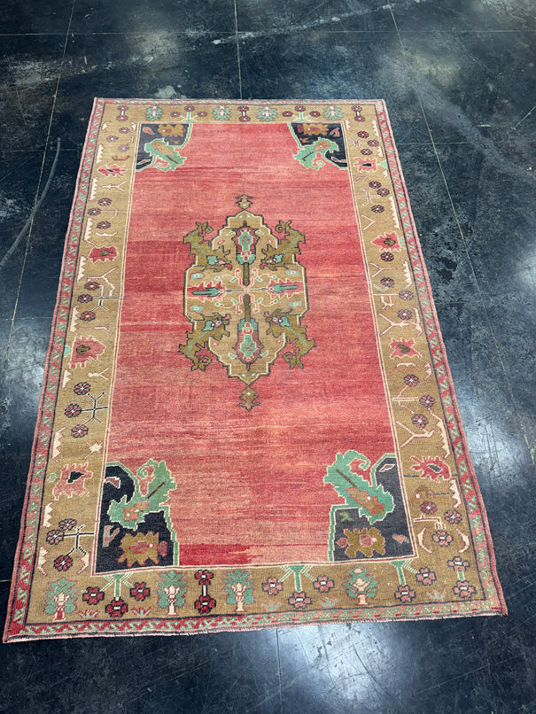 Turkish Vintage Rug 4'10" x 7'9" #24765