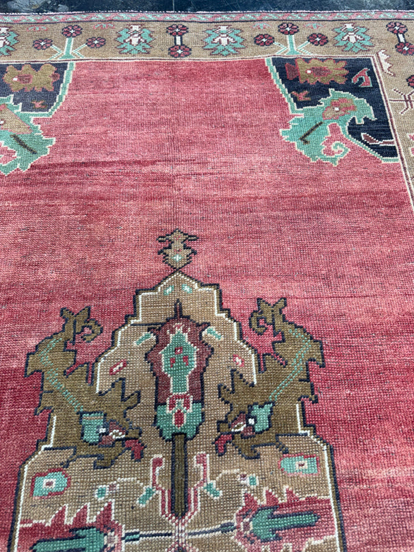 Turkish Vintage Rug 4'10" x 7'9" #24765