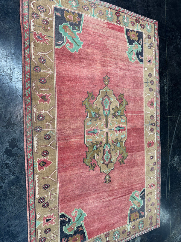 Turkish Vintage Rug 4'10" x 7'9" #24765