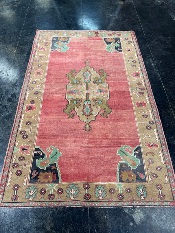 Turkish Vintage Rug 4'10" x 7'9" #24765
