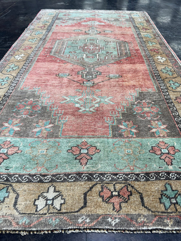 Turkish Vintage Rug 3'7" x 6'8" #24763