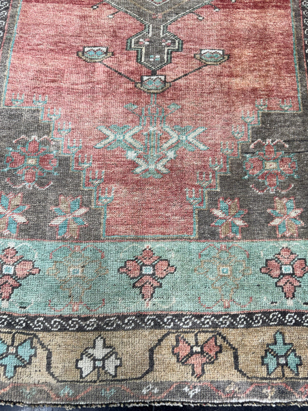 Turkish Vintage Rug 3'7" x 6'8" #24763