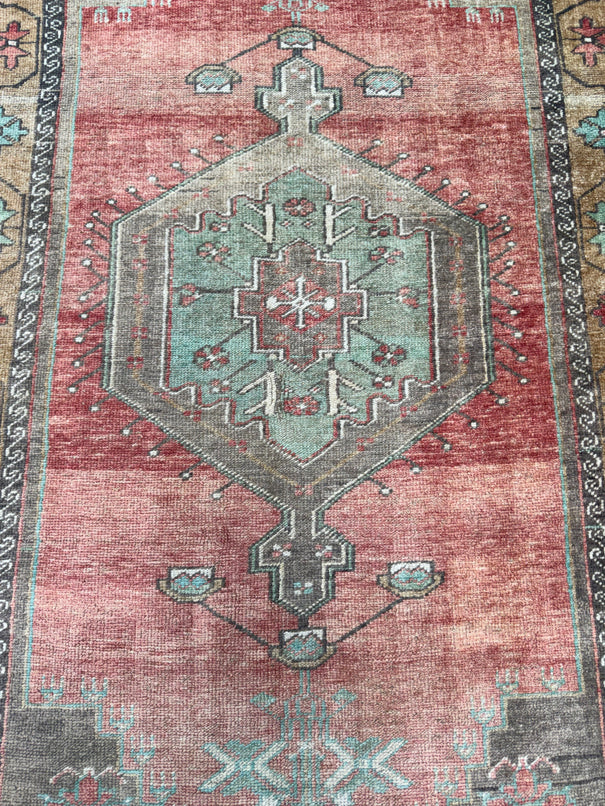 Turkish Vintage Rug 3'7" x 6'8" #24763